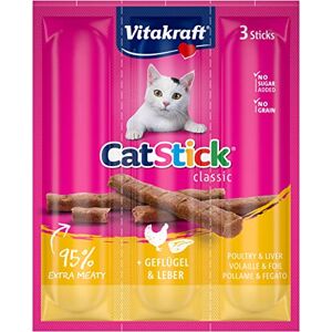 Vitakraft Friandises Chat « Cat-Stick Mini » À la Volaille et au Foie Alimentation Pour Chat Sachet Fraîcheur De 3 Bâtonnets De 6 g - Publicité