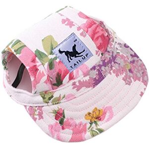 MansWill Casquette de Baseball pour Petit Animal de Compagnie, Extérieur Chien Chat Loisirs Sunblock Chapeau Visière, Été Puppy Sports Oxford Tissu Toile Tenue avec Trous D'oreille et Réglable Ficelle de Cou - Publicité