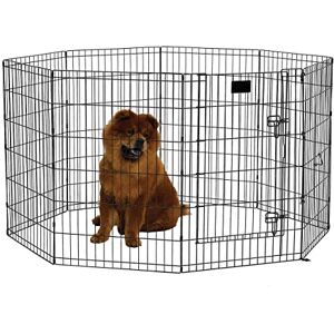 MidWest Homes for Pets 550-36DR Cage d'exercice et parc pour chien avec porte ; 60,96 cm x 91,44 cm ; Revêtement de finition noir - Publicité