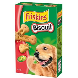 Friskies Biscuit pour chien 650g saveurs : Vitamines A, E, D pour des dents et des gencives saines - Publicité