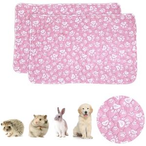 FineInno 2Pcs Doublures de Cage pour Cochon d'Inde 70 x 50cm imperméable et Réutilisables Coussinets de Tapis de Pipi Cochon d'Inde pour Petits Animaux Lapin Hamsters - Publicité