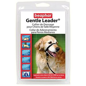 Beaphar – GENTLE LEADER® – Collier de dressage pour Chiens de taille moyenne – Apprend au chien à ne pas tirer sur la laisse – Système breveté et recommandé par les vétérinaires Résultats rapides - Publicité