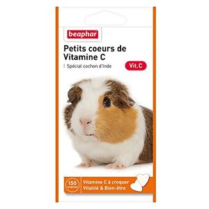 Beaphar – Petits cœurs de Vitamine C pour cochon d'Inde – Friandises à croquer – Apporte vitalité et Bien être – 150 comprimés - Publicité