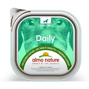 almo nature Daily Nourriture pour Chien, 300 g, Turquie et Courgette, Lot de 9 - Publicité