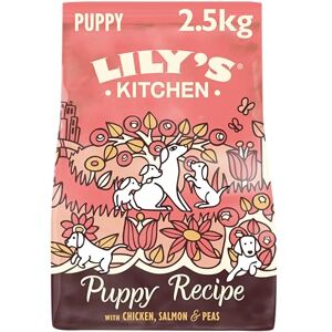 Lily's Kitchen Croquettes naturelles pour chiots au poulet, saumon et pois (2.5kg sac) - Publicité