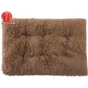 DOTBUY-SHOP Panier Chien Peluche Coussin Chien Rectangulaire Lit pour Chat, L'automne Coussin Chat Lavable Peluche Animale Compagnie Lit Coussin Convient pour Chiens et Chats (45X30CM,Café) - Publicité