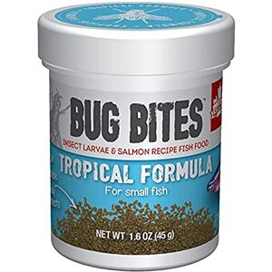 Fluval Bug Nourriture pour Poissons tropicaux avec Larves d'insectes Micro granules à couler Lentement 0,7-1 mm, 45 g - Publicité