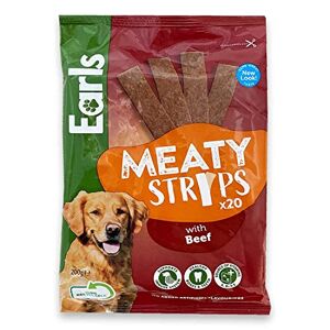 Earl's Earls Meaty Beef Strips 200g friandises pour chiens - Publicité