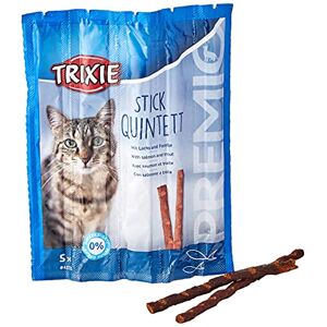 Trixie Premio Stick Quintett Friandise Saumon/Truite pour Chat 5 × 5 g - Publicité