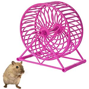 Teksome Roue d'exercice pour petits animaux, hamster avec support, Roue pour cage, cages hamster, Roue silencieuse pour petits animaux compagnie pour gerbilles, souris, hamsters - Publicité