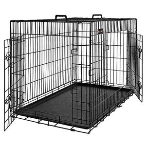 Feandrea Cage pour Chien, avec 2 Portes, 92,5 x 57,5 x 64 cm, Noir PPD36BK - Publicité