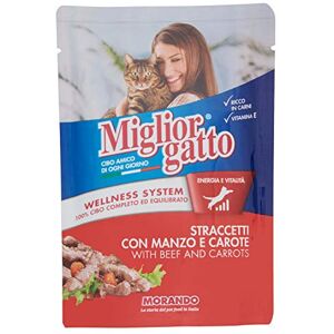 Miglior Gatto Meilleur Chat Pouch friandises en Sauce avec bœuf et Carottes – 100 g - Publicité