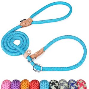 Grand Line Laisse Dressage Chien Lasso Laisse Réfléchissant Laisse pour Chiens Petits, Moyens, Grands et Très Lourds 1,0cm de Diamètre x 150cm de Longue(Bleu) - Publicité