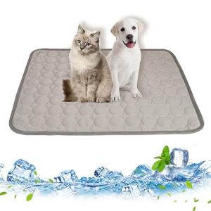 GLAITC Tapis Refroidissement Chien,Tapis de Refroidissement pour Chiens pour Chats Chiens Chien Cool Pad Coussins Chien Cool Lits pour Animaux de Compagnie Chats Chiot d'été (M) - Publicité