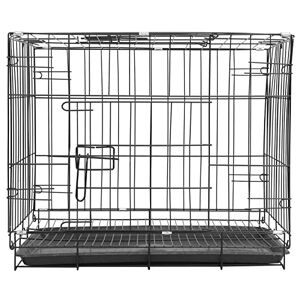 UKCOCO Cage pour Animaux De Compagnie Cage Petit Chien Chat Cage De Caisse De Chien en Métal Cages pour Petits Chiens 14 20 Pouces Cage pour Chien XL Petits Et Moyens Chiens Gros Chien - Publicité