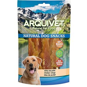 Arquivet Ailes de poulet 100 g collations 100% naturelles pour chiens chuches, prix, bonbons et récompenses canines nourriture naturelle complémentaire pour chiens - Publicité