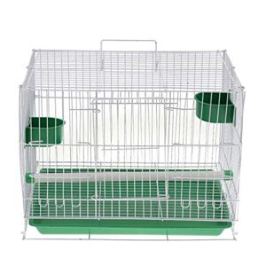 Leeadwaey Grande cage à oiseaux en métal avec plateau pour perruche, perroquet, canari, calopsitte aléatoire - Publicité
