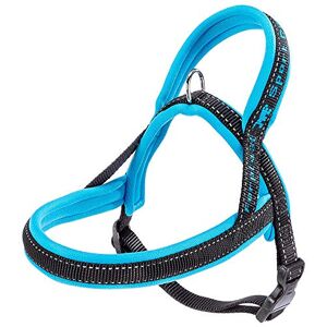 Ferplast Harnais Chien Sport Dog, Harnais pour Chien Taille Petite, Harnais Suédois, Rembourrage Doux, Coutures Réfléchissantes, Fermeture par Boutons-Pression, Blue - Publicité