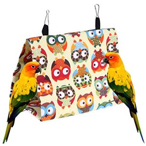 UKCOCO Cabane à Oiseaux Lit D'oiseau pour Cage Tente Suspendue Cockatiel Oiseau Plus Chaud Jouets De Perruche Cage à Ara Tente D'oiseau Lit Calopsitte Étagère De Rangement King - Publicité