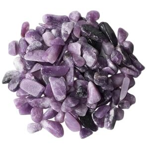 CZMDKEXM Puce en cristal de pierre naturelle de 20-100g 5-9mm for la décoration à la maison d'aquarium MXZIGTDA (Color : No.20 Violet Stone, Size : 50g) - Publicité