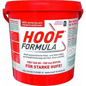 Hoof Formula Biotine pour chevaux Avec zinc, vitamine B6, lysine Seau de 5 kg  pour env. 200 jours Aliment complémentaire - Publicité