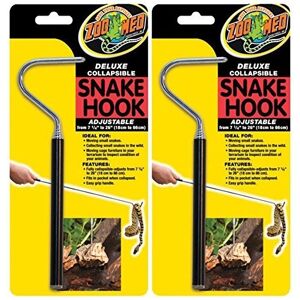 Zoo Med Deluxe Fully Collapsible Snake Hook Easy Grip Handle 2 Pack - Publicité