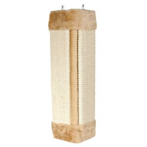 Griffoir pour chat, pour les angles de piece, tapis en sisal, 23x49 cm, naturel/beige