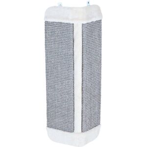 Griffoir pour chat, pour les angles de pièce, tapis en sisal, 32x60 cm, gris/gris clair