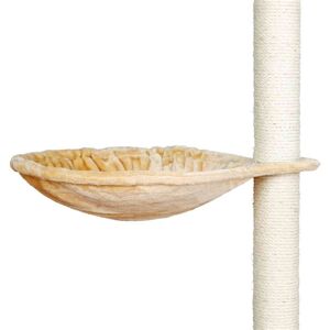 Plateau demi-lune pour les arbres a chat, piece de rechange Ø 45 cm, beige