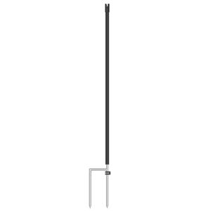 Piquet de rechange pour grillage pour petits animaux / animaux sauvages de 65 cm, avec 2 pointes, noir