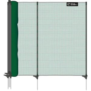 Voss Filet de clôture classic VOSS.farming, 15 m, 90 cm, 9 piquets, 1 pointe, vert, non électrifiable