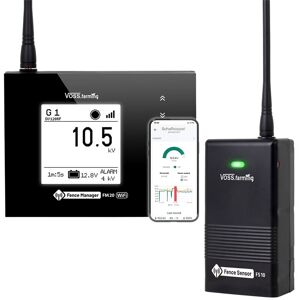 Surveillance de clôtures par smartphone - kit pour 1 clôture : FM 20 WiFi + 1x capteur, VOSS.farming