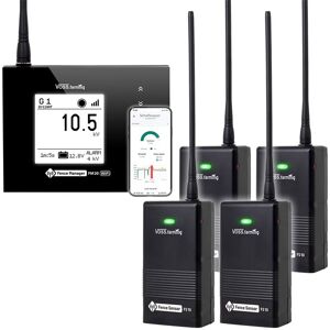 Surveillance de clôtures électriques par smartphone - Kit pour 4 clôtures : FM 20 WiFi + 4x capteurs, VOSS.farming