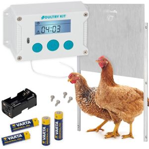 Kit : Portier automatique Poultry Kit VOSS.farming avec trappe 430 x 400 mm