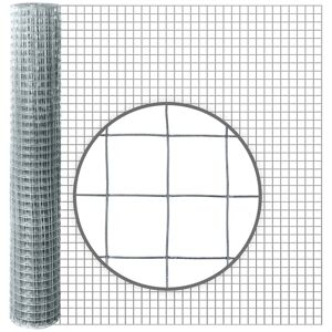 10 m grillage galvanise pour voliere VOSS.farming, treillis metallique, hauteur 100 cm, 25,4x25,4x1,05 mm