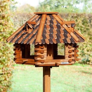 Maison pour oiseaux, tres grand modele, en bois de VOSS.garden « Feuillage dautomne », sans support