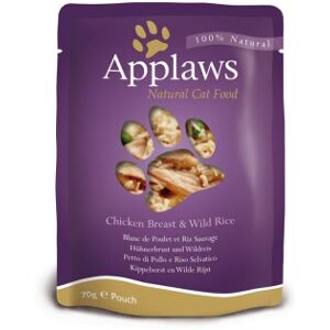 Applaws Adult 12x70g Poitrine de poulet et riz sauvage - Publicité