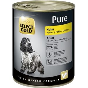 SELECT GOLD Pure Adult Poulet 12x800 g - Publicité