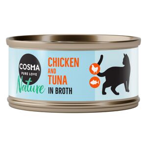 6x70g blanc de poulet / thon Cosma - Nourriture pour Chat