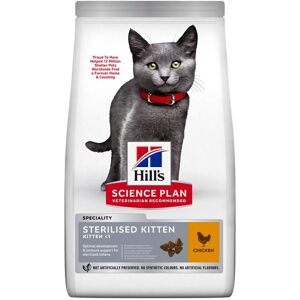 1,5kg Sterilised Kitten poulet Hill's Science Plan - Croquettes pour chat - Publicité