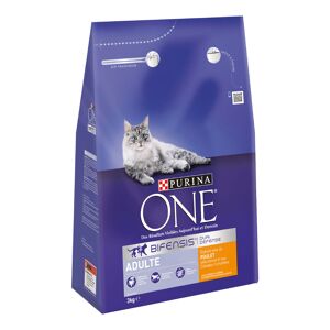 2x3kg Adulte poulet céréales complètes PURINA ONE - Croquettes pour chat