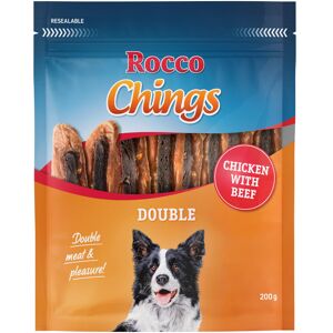 200g Rocco Chings Double poulet, bœuf - Friandises pour chien