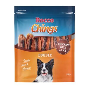 200g Rocco Chings Double poulet, agneau - Friandises pour chien - Publicité