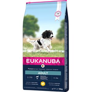 2x15kg Eukanuba Adult Medium Breed poulet - Croquettes pour chien