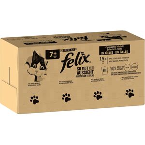 120x85g Jumbopack Felix Tendres Effilés Senior - Pâtée pour chat