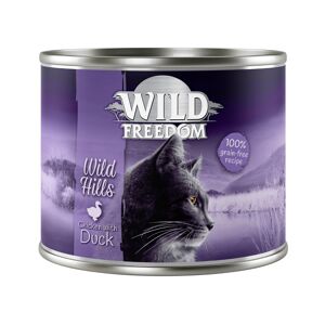 12x200g Adult Wild Hills canard, poulet Wild Freedom - Pâtée pour chat