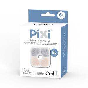 6 filtres de rechange - pour l'abreuvoir Catit PIXI bleu pour chat