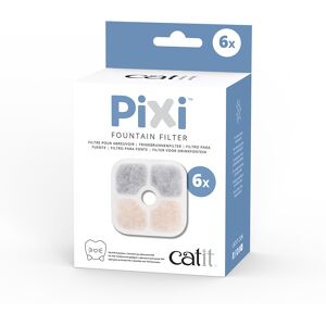 6 filtres de rechange - pour l'abreuvoir Catit PIXI bleu pour chat - Publicité