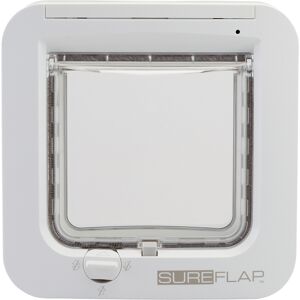 Chatière SureFlap blanche, à puce électronique pour chat