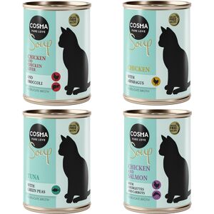 Cosma Soup 6 x 100 g pour chat - lot mixte II (4 saveurs)